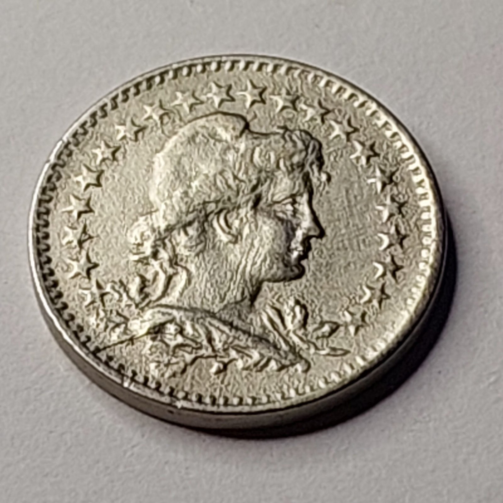 Moeda de 20 Réis do Brasil Ano 1919 - Imagem 4