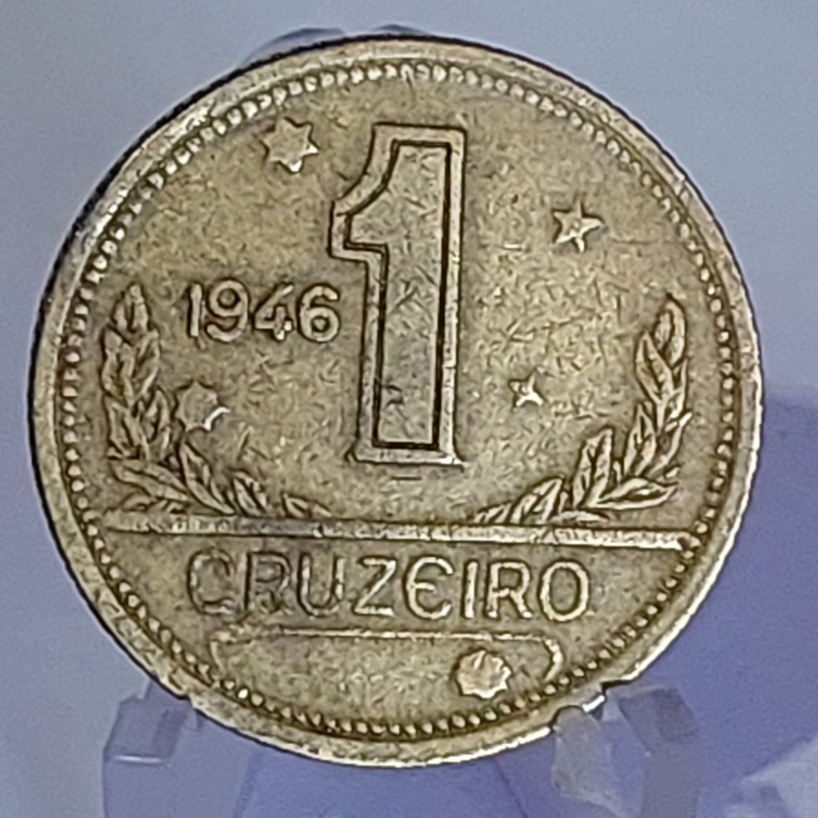 Moeda do Brasil de 1 Cruzeiro Ano 1946 - Mapa do Brasil