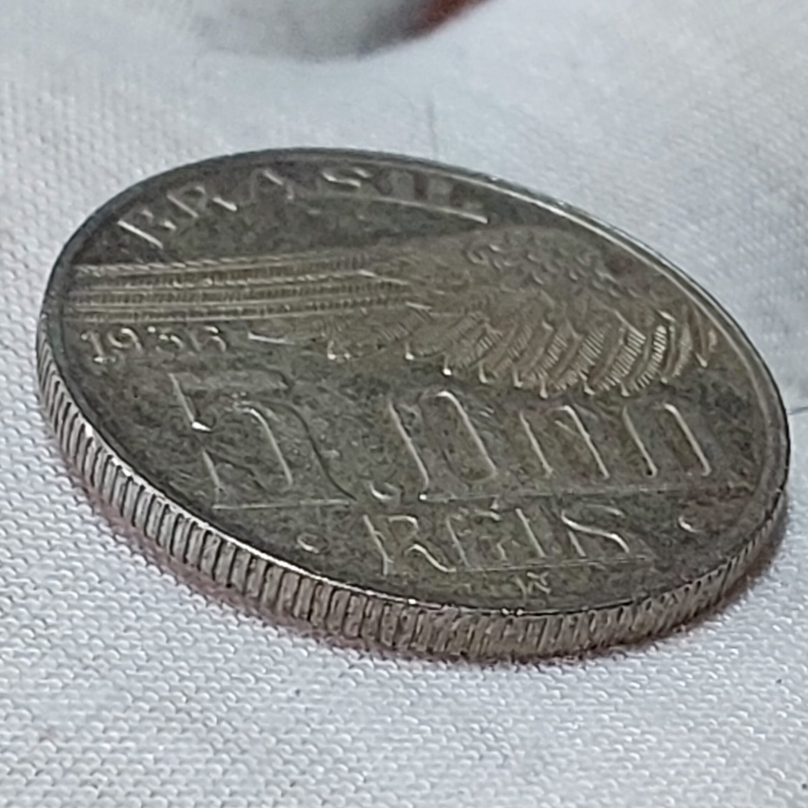 Moeda de 5.000 Réis Ano 1936 - Santos Dumont - Imagem 5