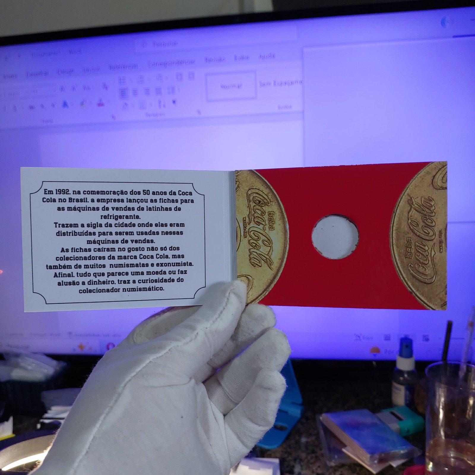 Ficha da Coca Cola - RE - Recife Com Encarte - Imagem 18