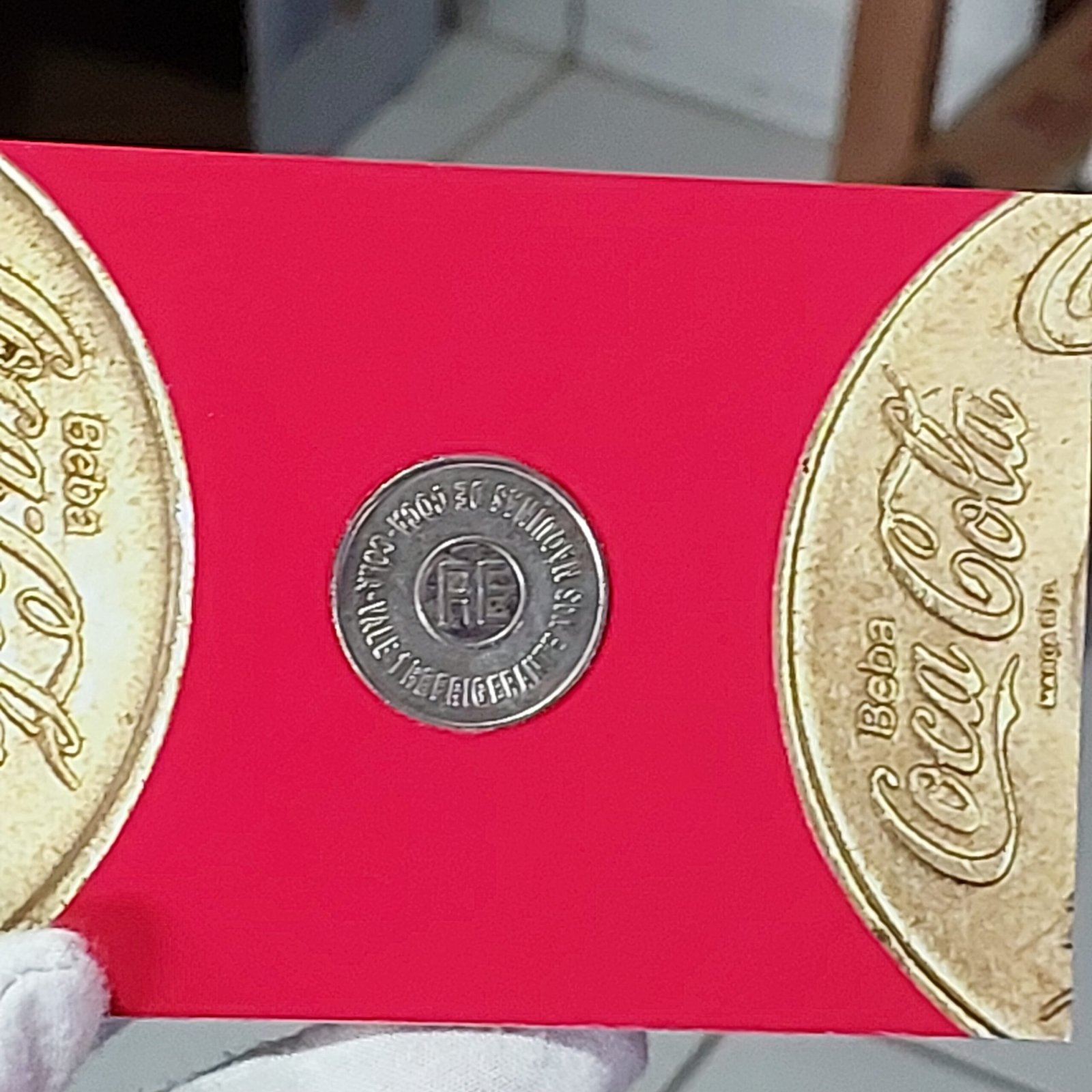 Ficha da Coca Cola - RE - Recife Com Encarte - Imagem 8