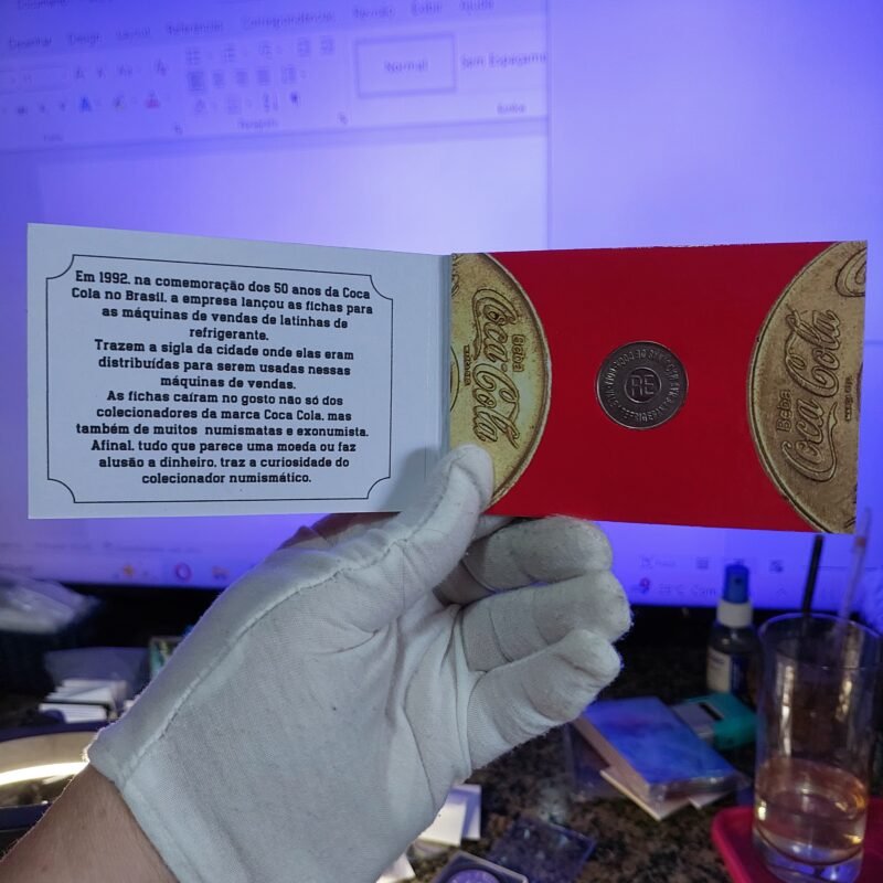 Ficha da Coca Cola - RE - Recife Com Encarte