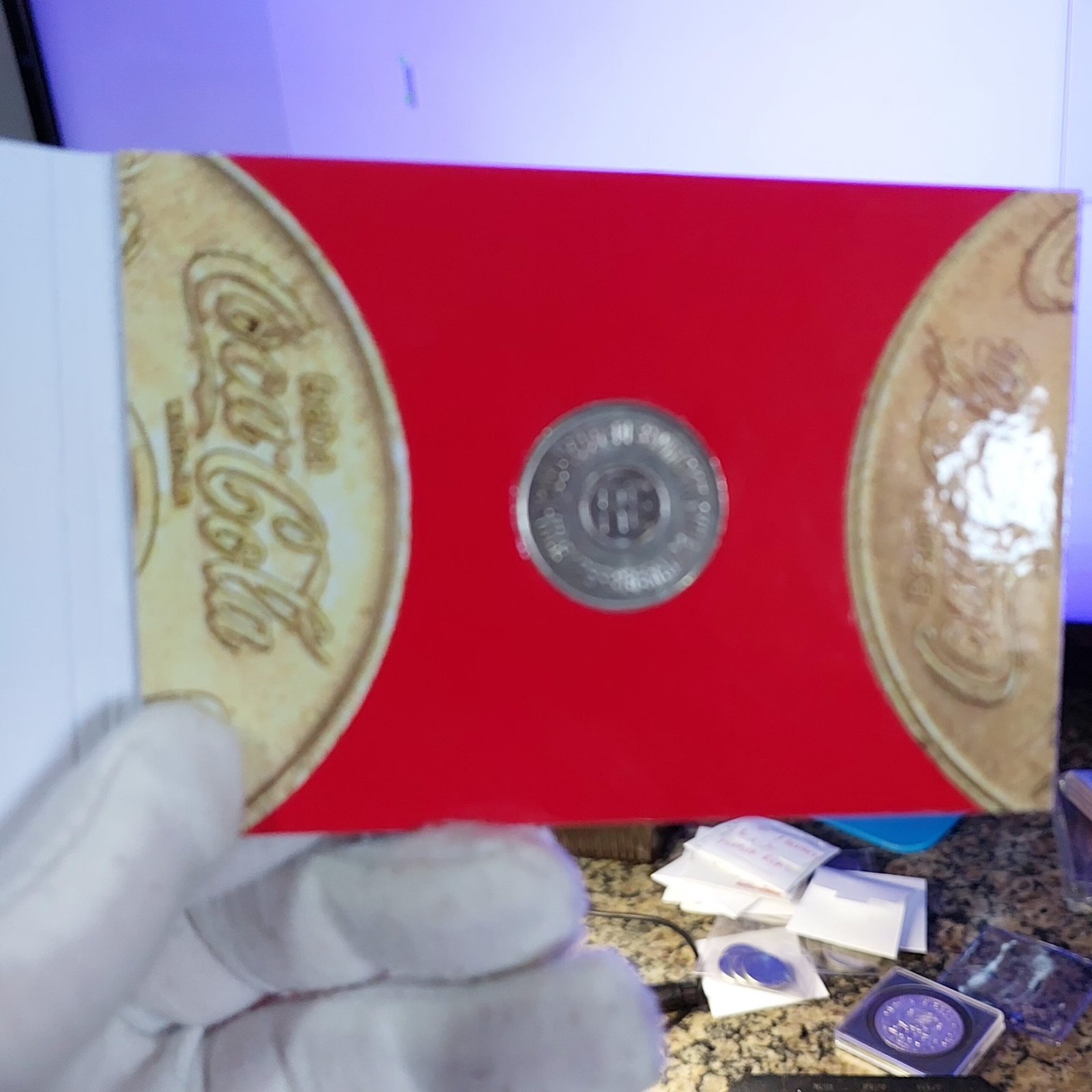 Ficha da Coca Cola - RE - Recife Com Encarte - Imagem 6