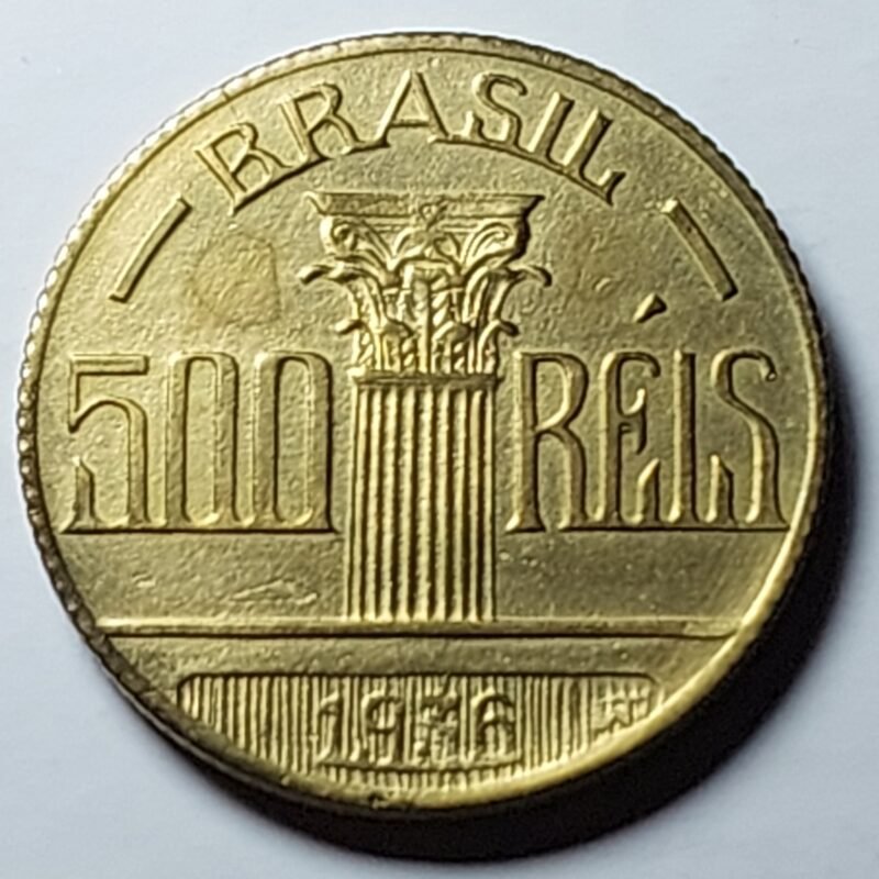 Moeda de 500 Réis Ano 1936 - Regente Feijó