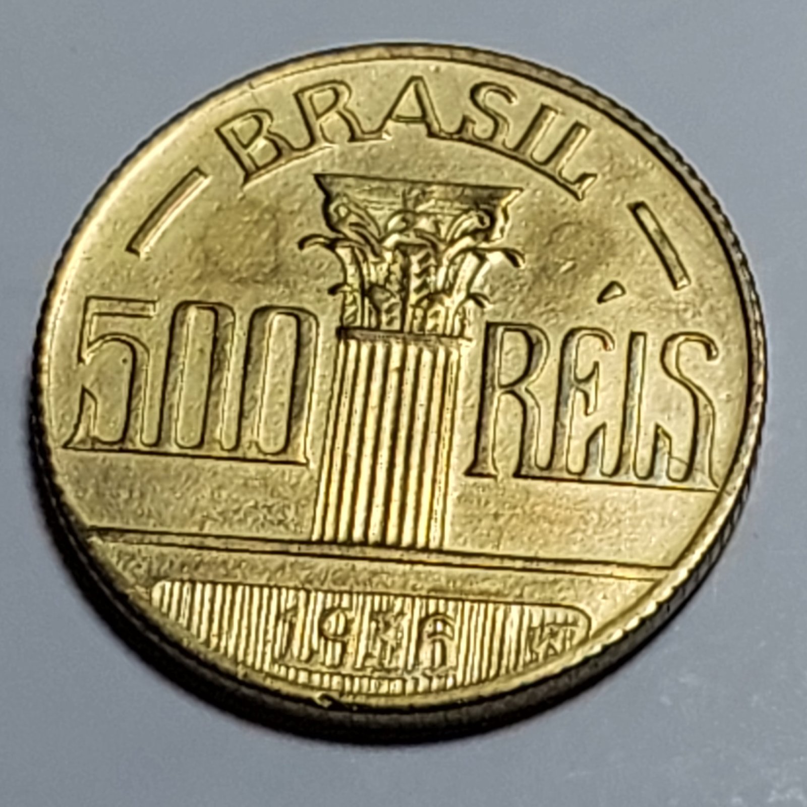 Moeda de 500 Réis Ano 1936 - Regente Feijó - Imagem 5