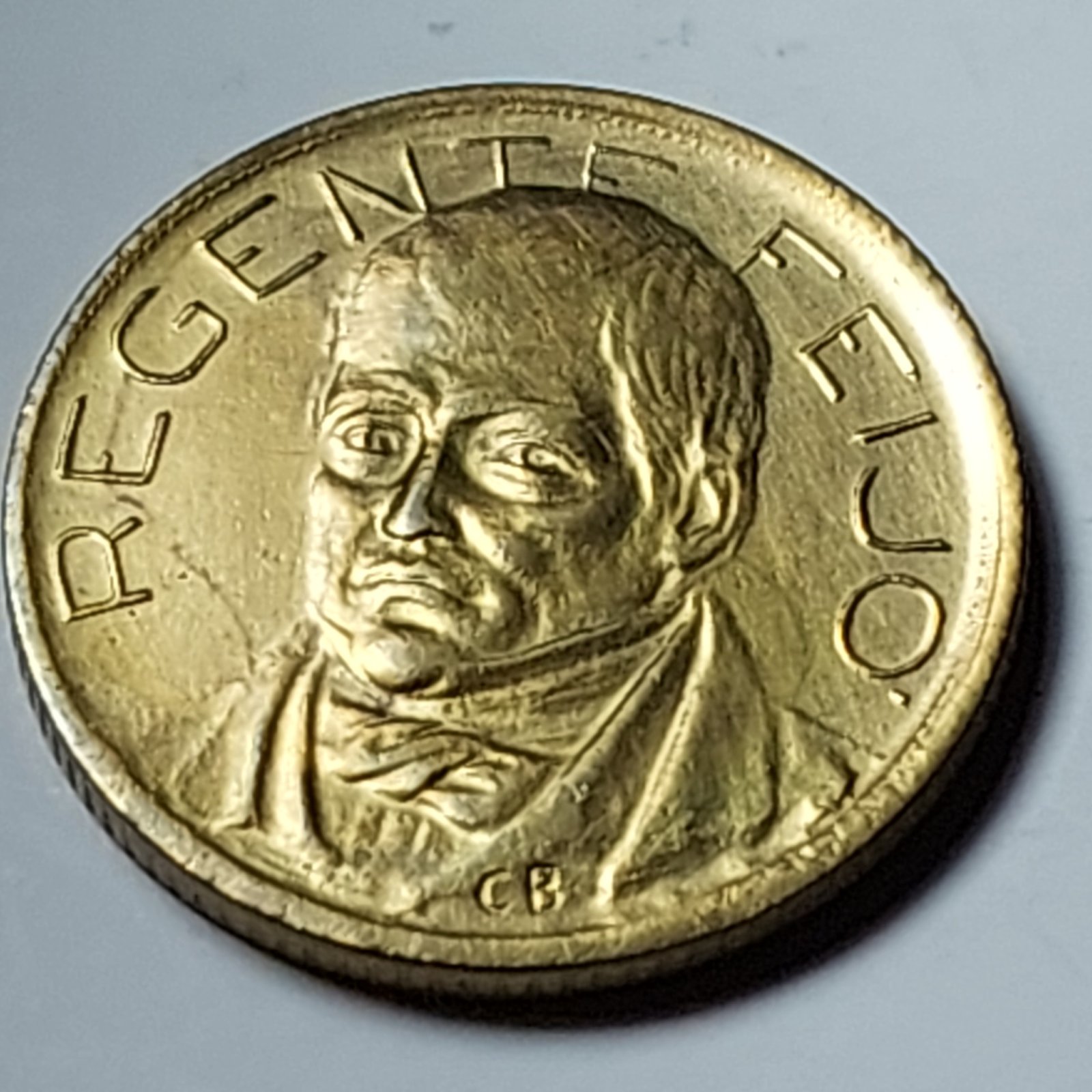 Moeda de 500 Réis Ano 1936 - Regente Feijó - Imagem 6