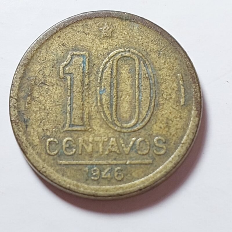 Moeda de 10 Centavos do Brasil Ano 1946- Getúlio Vargas