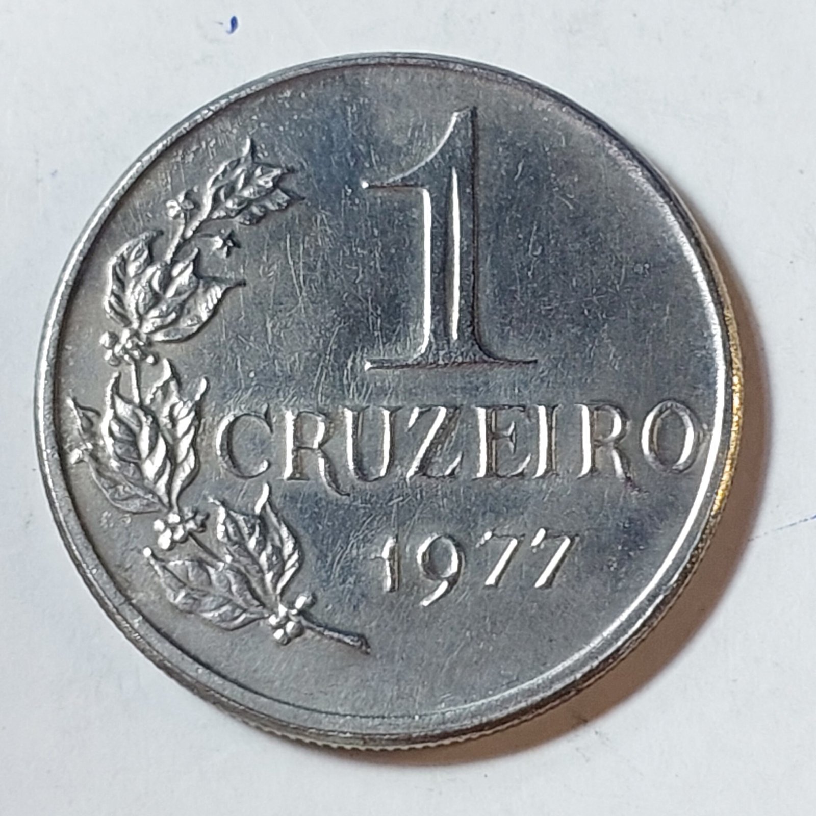 Moeda de 1 Cruzeiro Ano 1977 - Brasil - Imagem 3