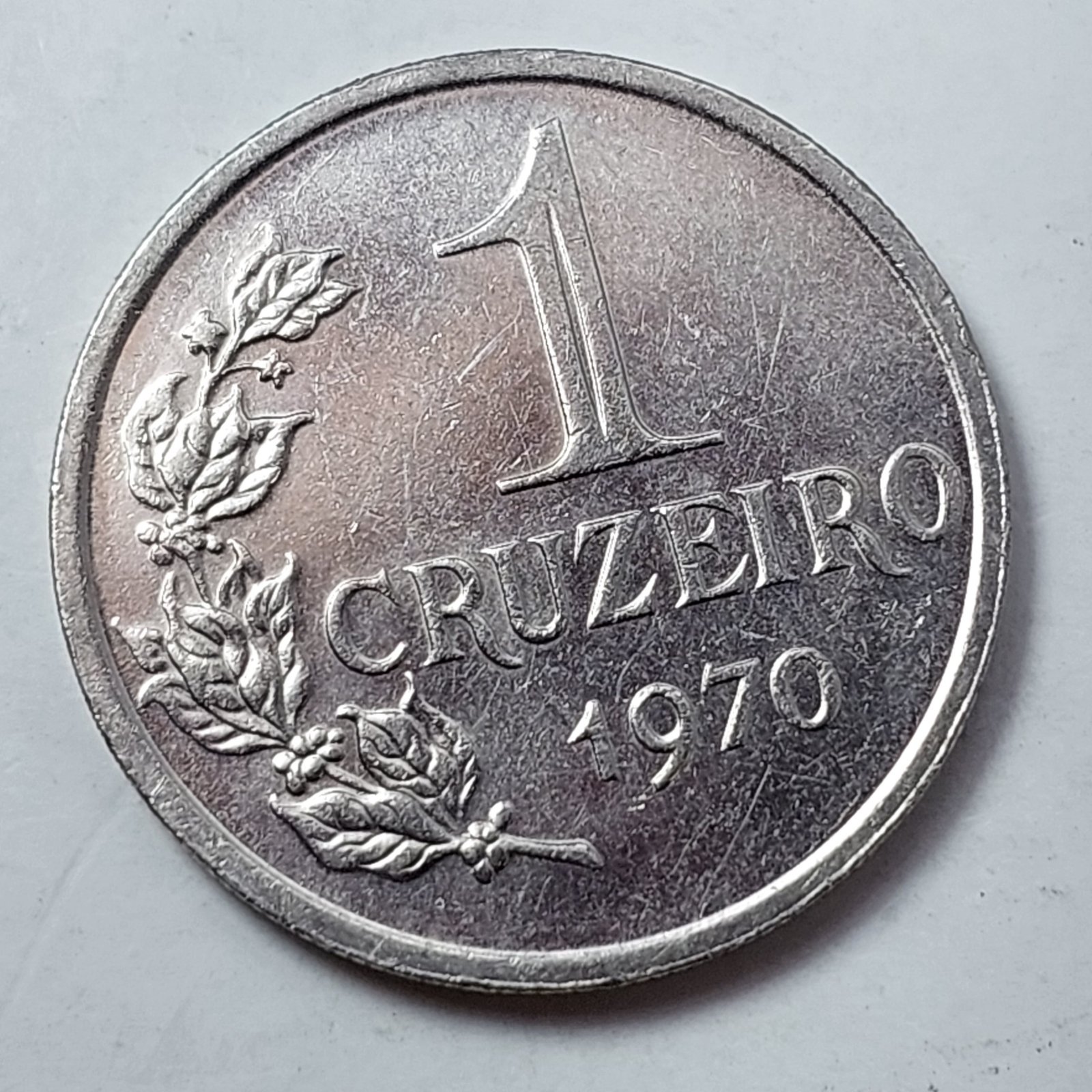 Moeda de 1 Cruzeiro Ano 1970 - Brasil - Imagem 3