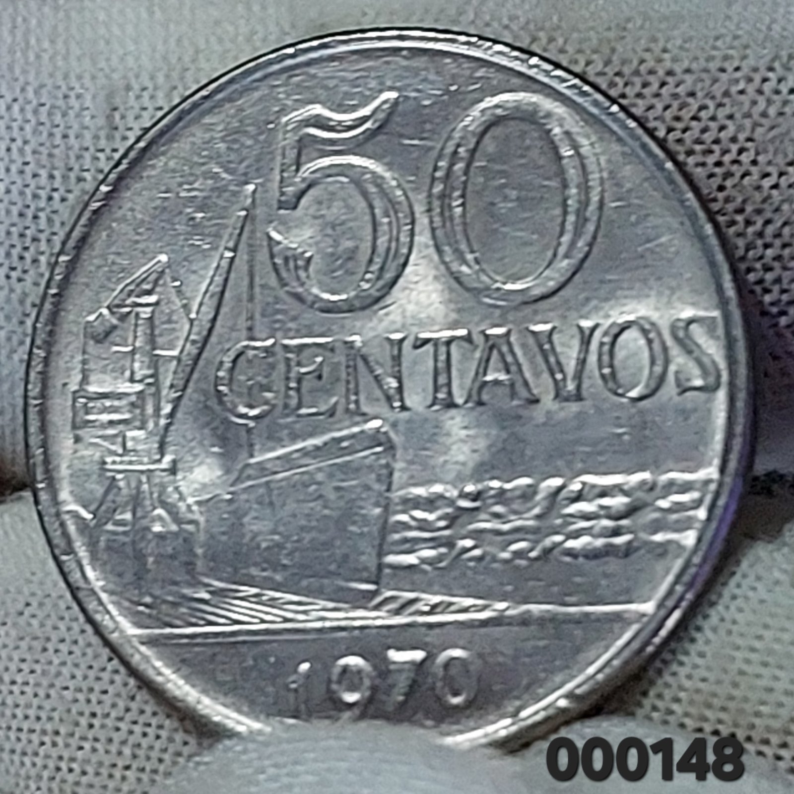 Moeda de 50 Centavos Ano 1970 - República do Brasil - Imagem 3