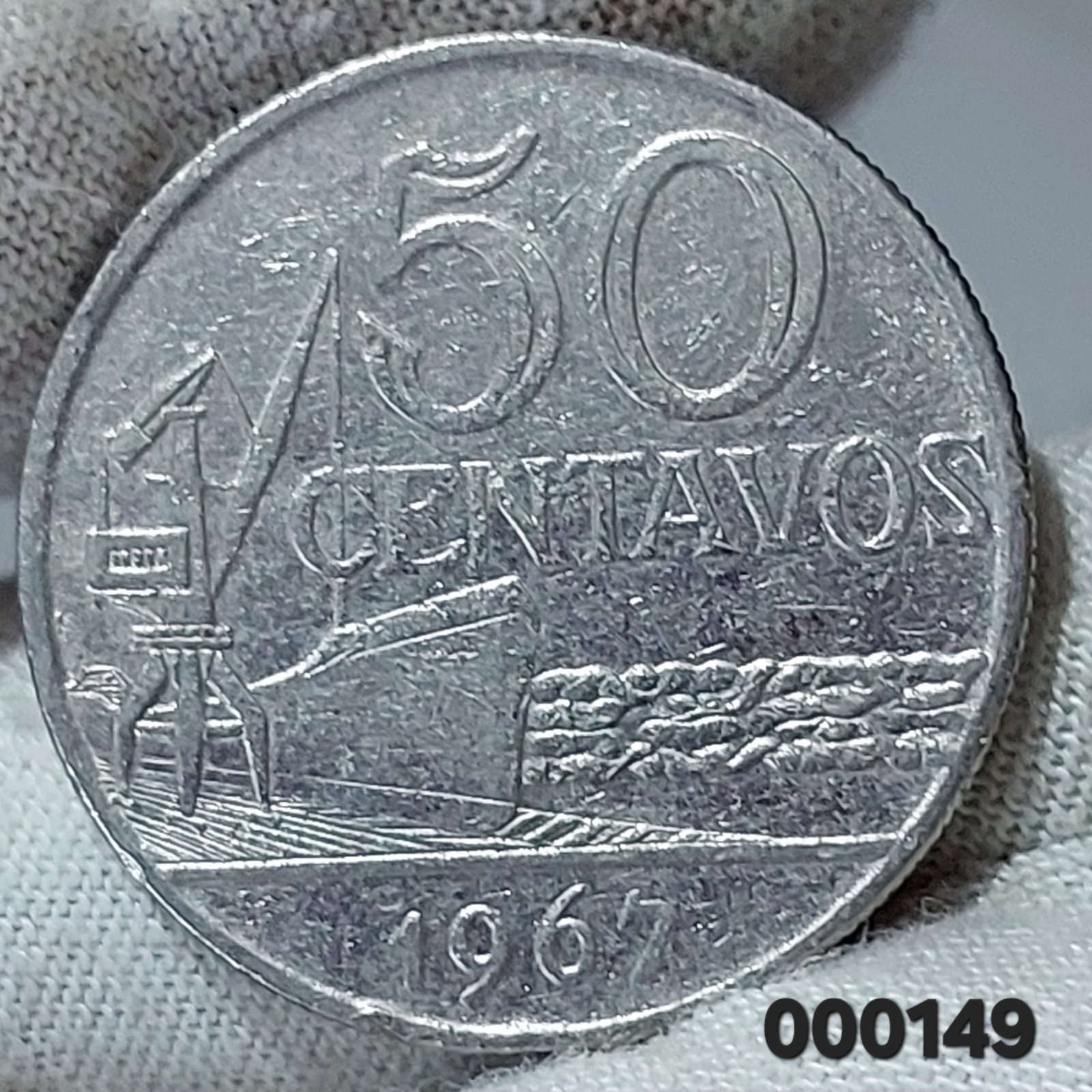 Moeda de 50 Centavos Ano 1967 - República do Brasil