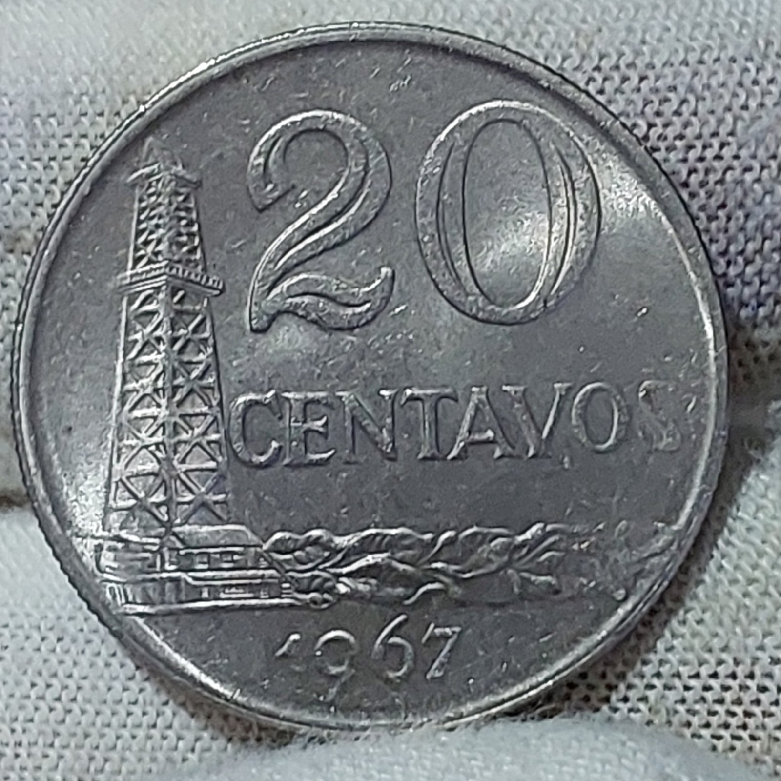 Moeda de 20 Centavos Ano 1967 - República do Brasil - Imagem 5