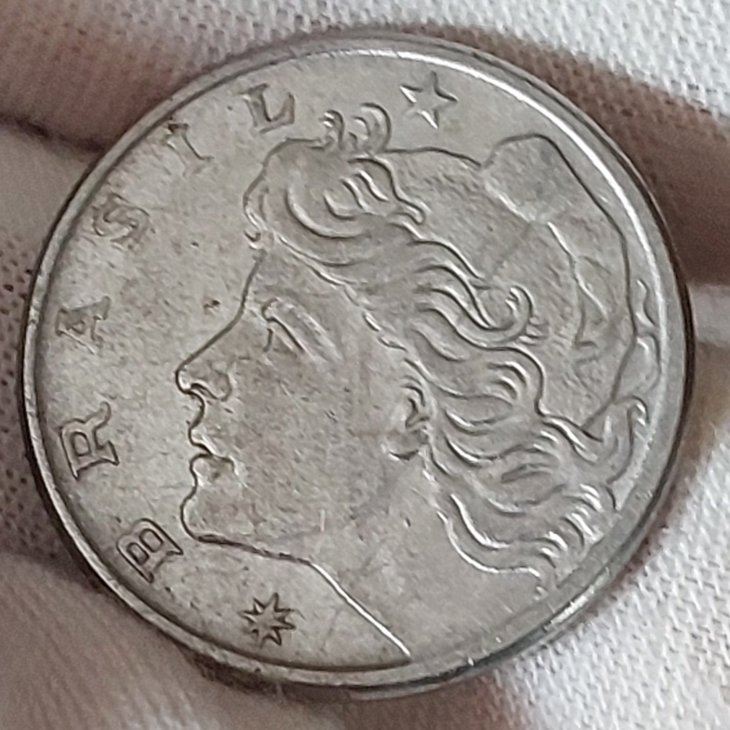 Moeda de 10 Centavos Ano 1976 - República do Brasil - Imagem 4