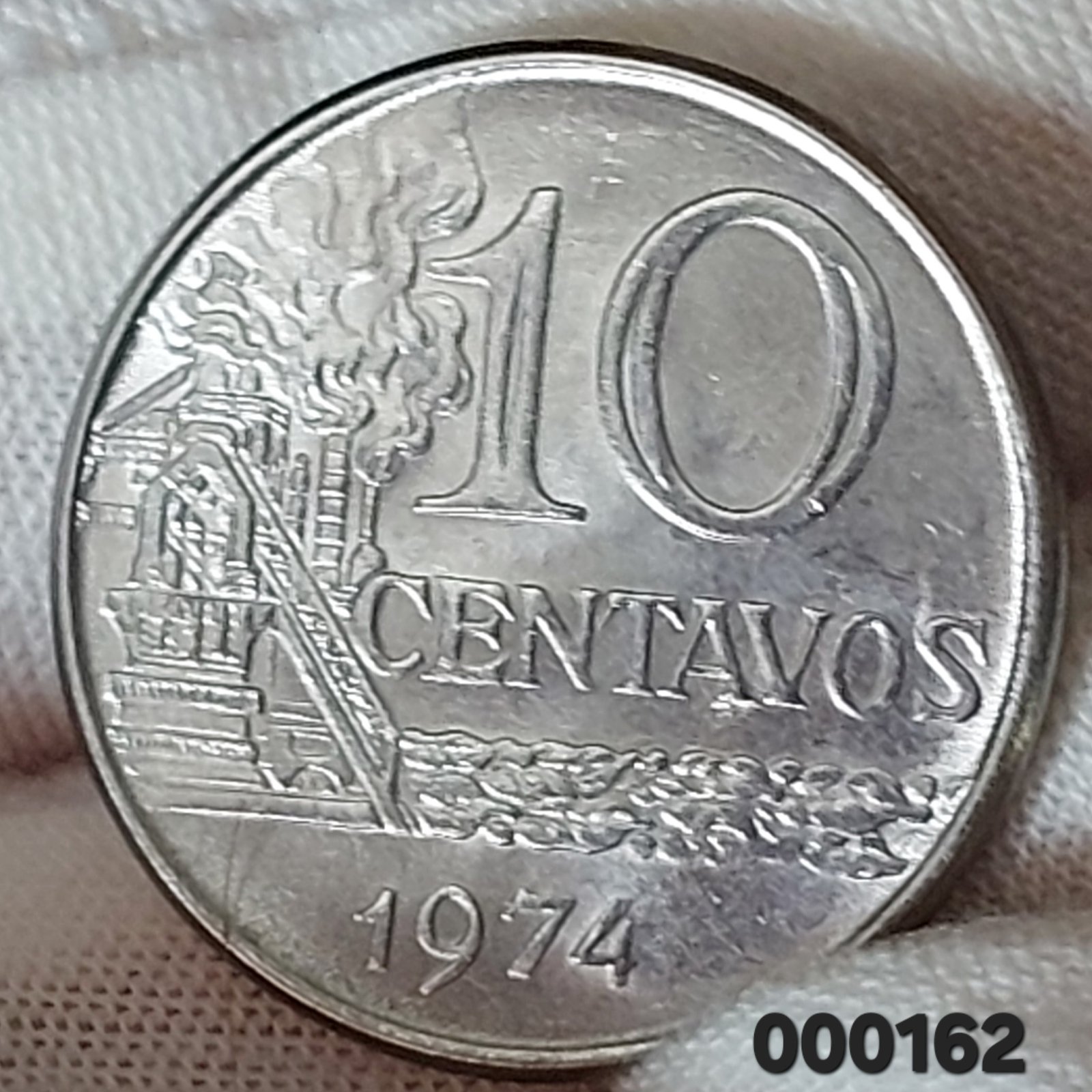 Moeda de 10 Centavos Ano 1974 - República do Brasil