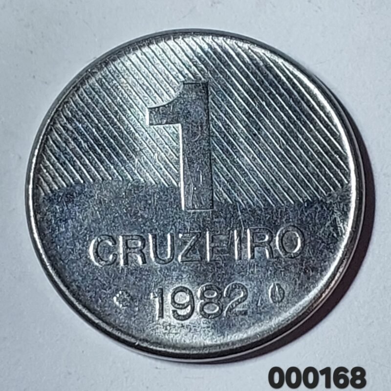 Moeda de 1 Cruzeiro do Brasil Ano 1982 - Cana de Açúcar