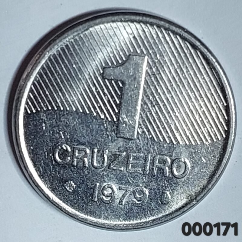 Moeda de 1 Cruzeiro do Brasil Ano 1979 - Cana de Açúcar