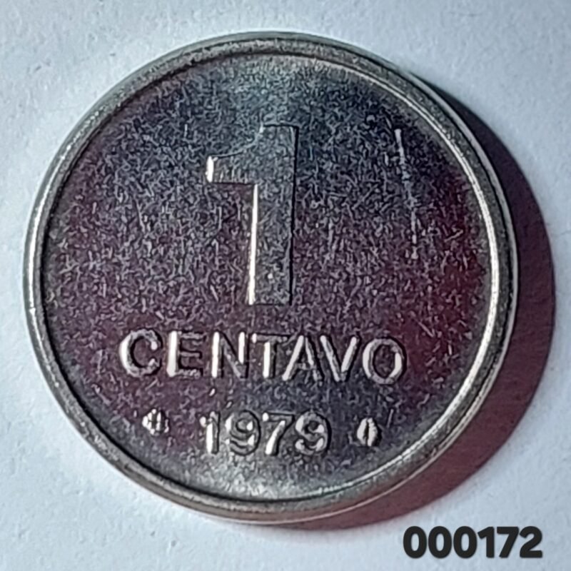 Moeda de 1 Centavo do Brasil Ano 1979 - Sojinha