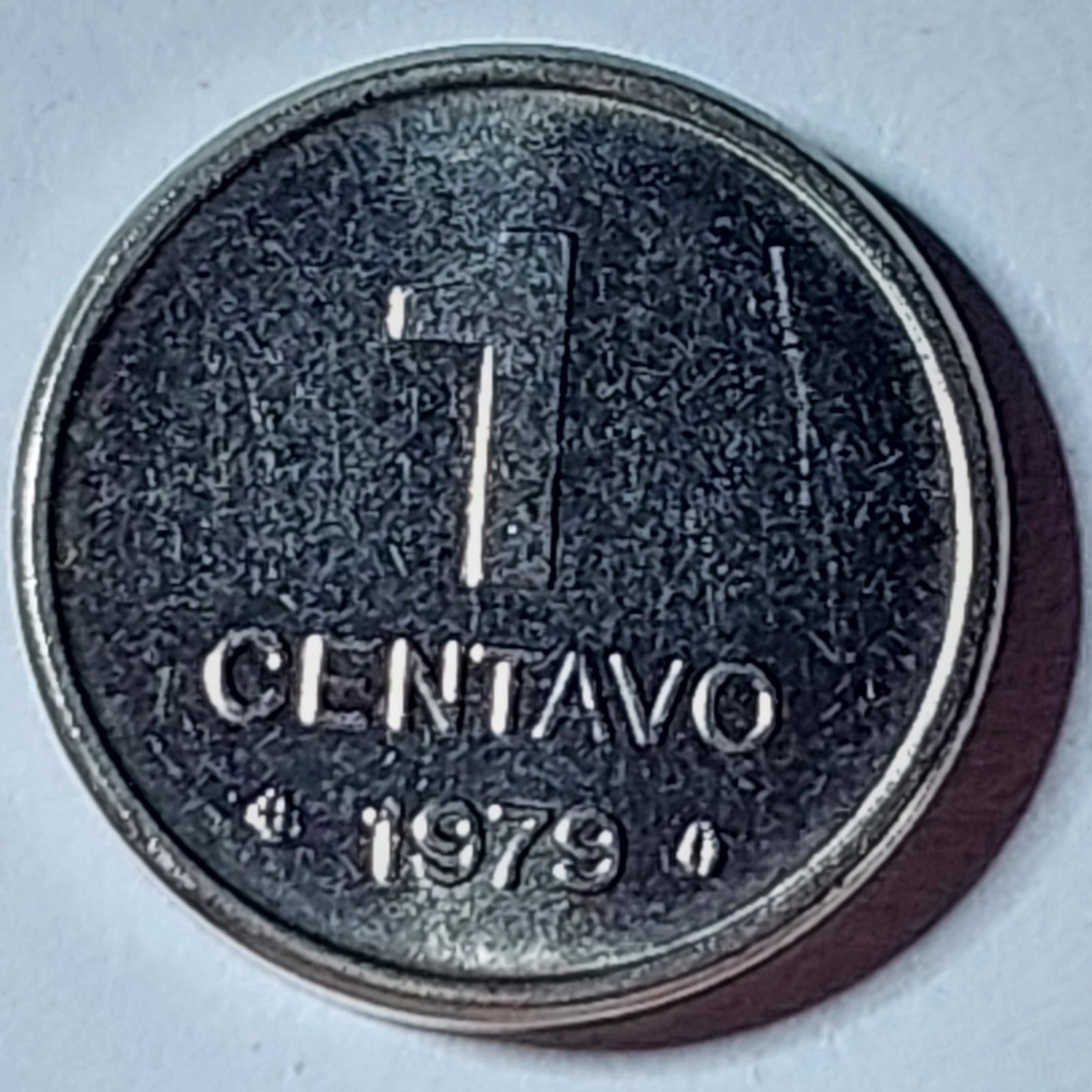 Moeda de 1 Centavo do Brasil Ano 1979 - Sojinha - Imagem 5
