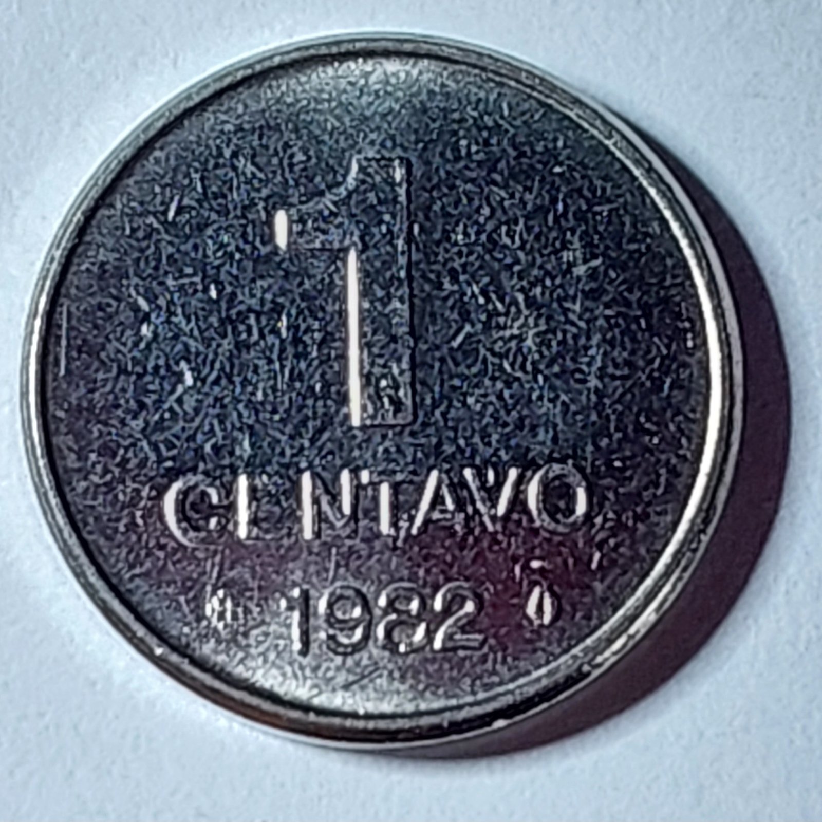Moeda de 1 Centavo do Brasil Ano 1982 - Sojinha - Imagem 3