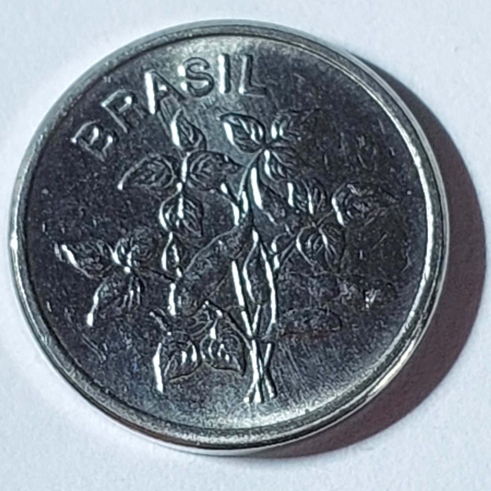 Moeda de 1 Centavo do Brasil Ano 1982 - Sojinha - Imagem 4