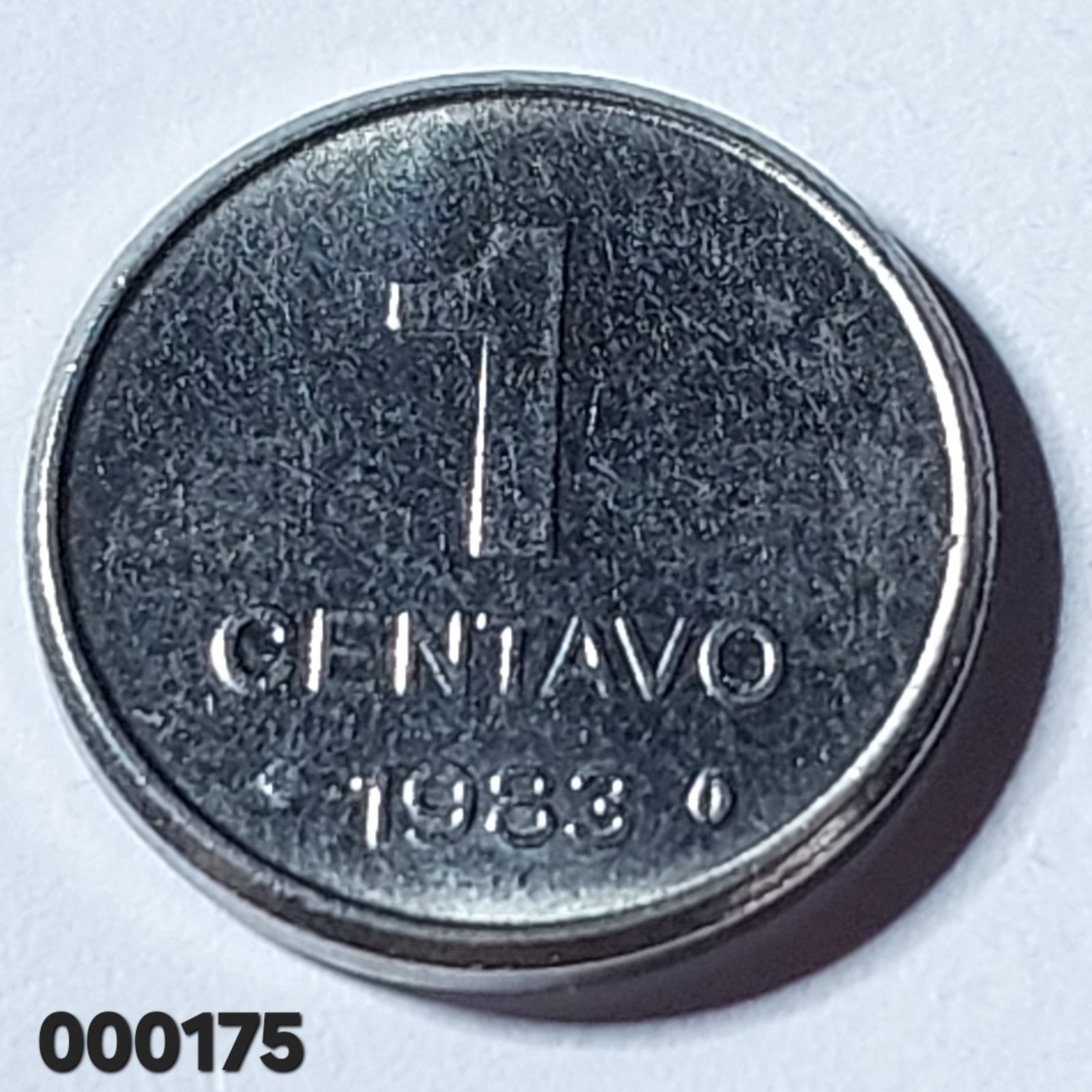 Moeda de 1 Centavo do Brasil Ano 1983 - Sojinha - Imagem 3