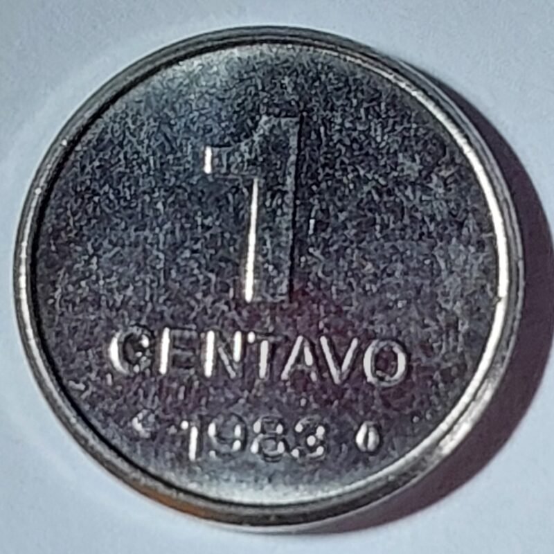 Moeda de 1 Centavo do Brasil Ano 1983 - Sojinha