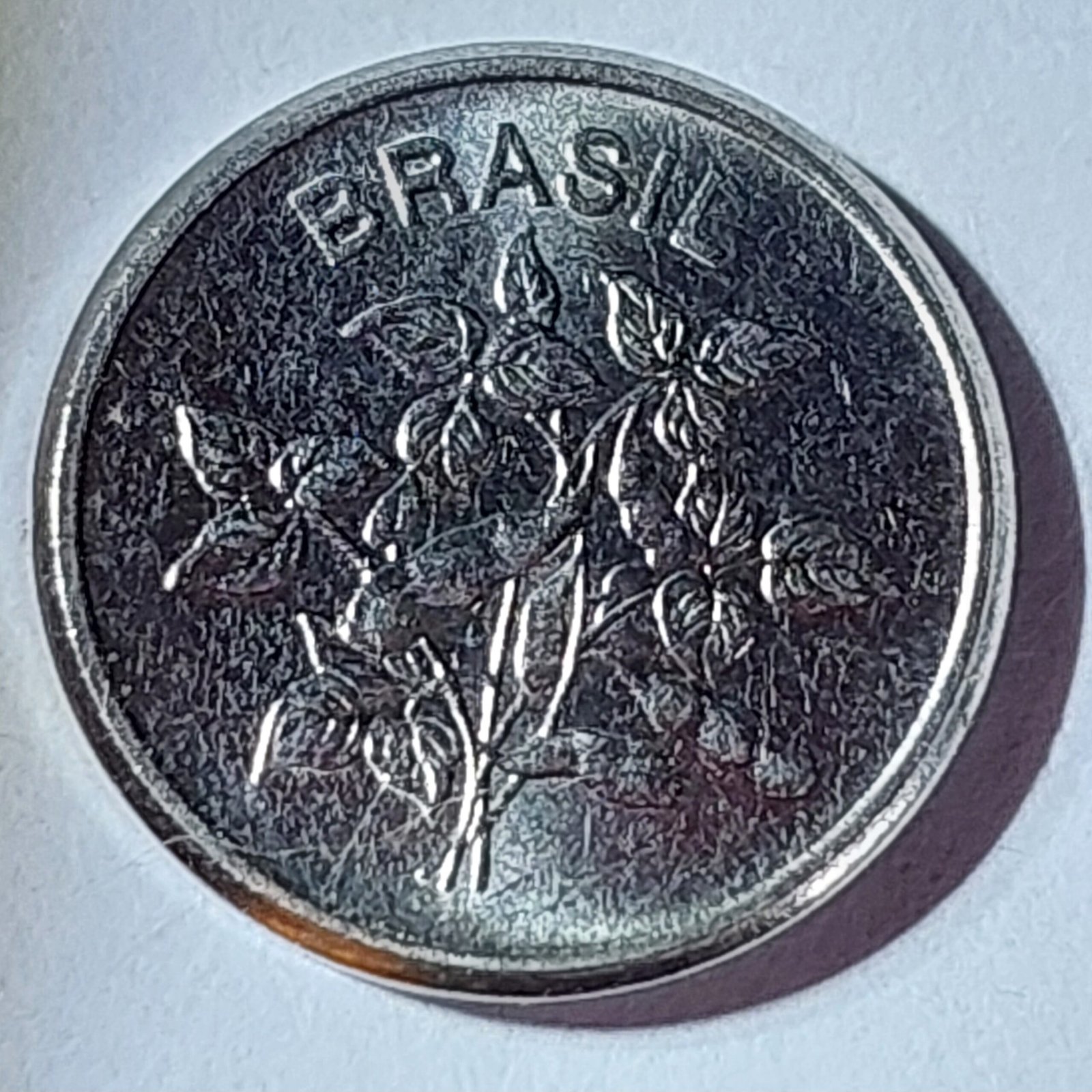 Moeda de 1 Centavo do Brasil Ano 1983 - Sojinha - Imagem 6