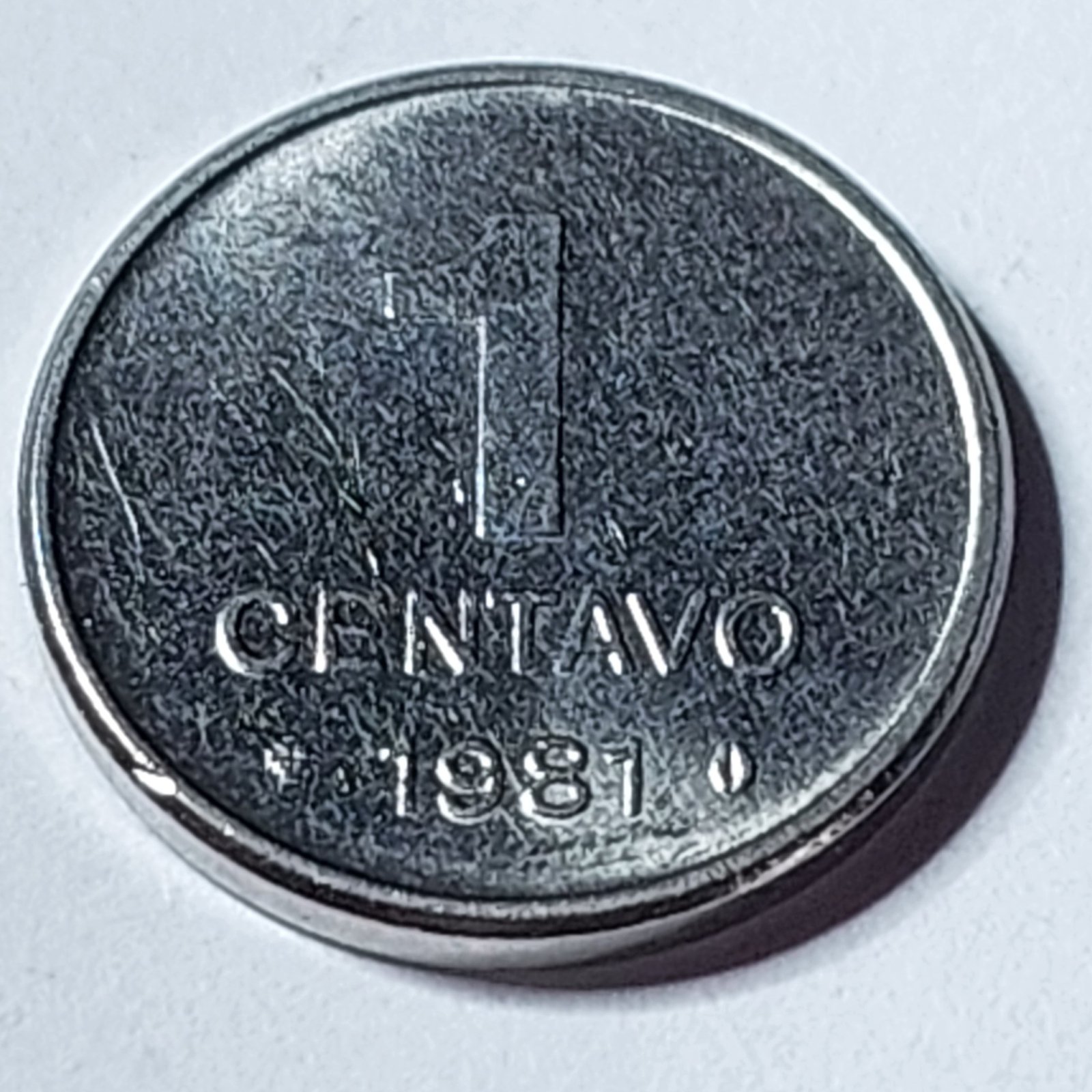 Moeda de 1 Centavo do Brasil Ano 1981 - Sojinha - Imagem 5
