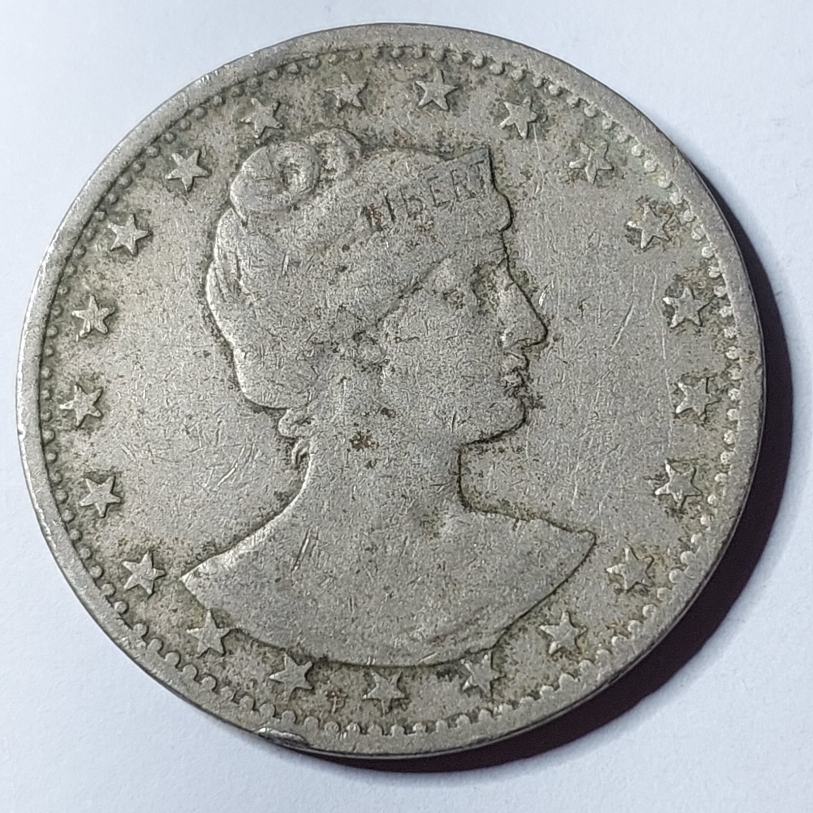 Moeda de 400 Réis do Brasil Ano 1901 - MCMI - Imagem 2