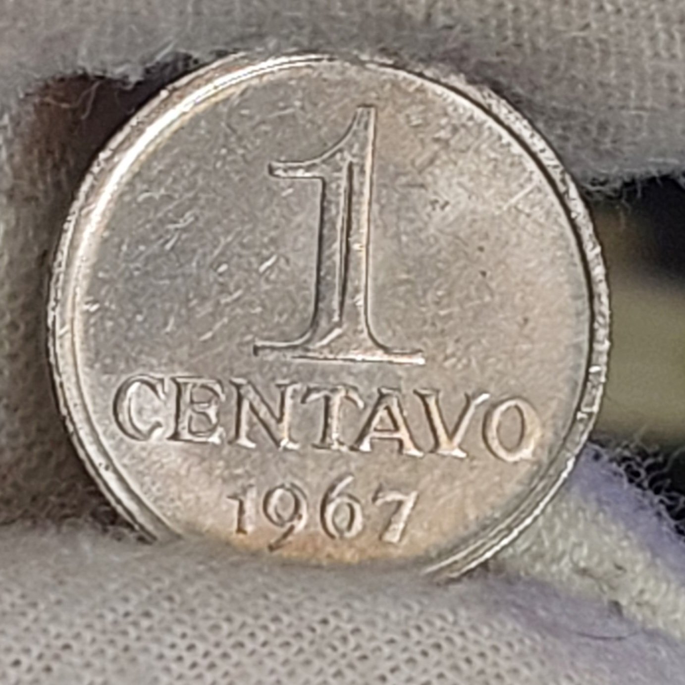 Moeda de 1 Centavo Ano 1967 - República do Brasil - Imagem 5