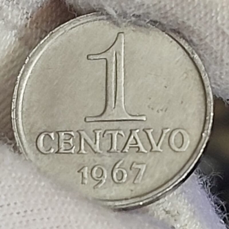 Moeda de 1 Centavo Ano 1967 - República do Brasil