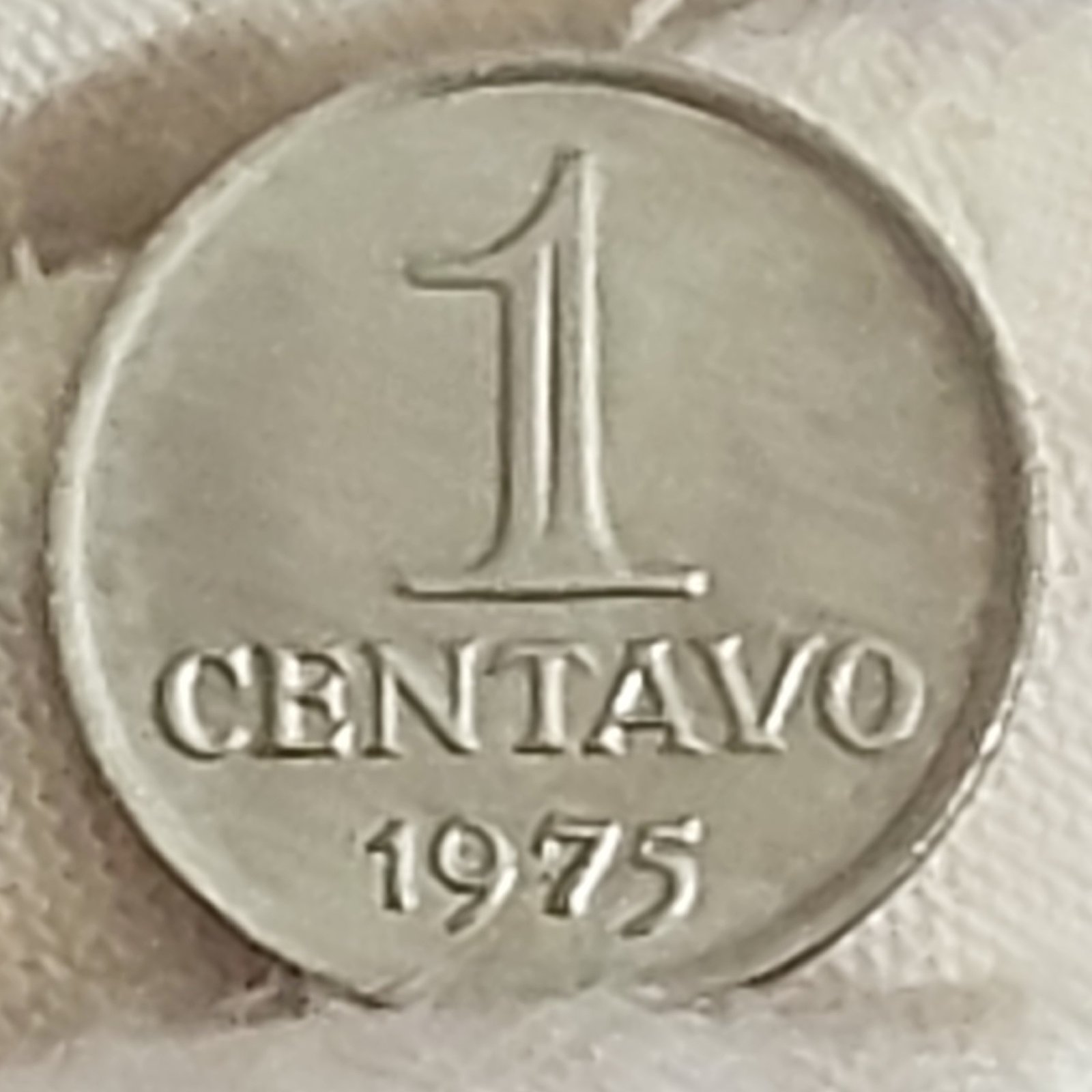Moeda de 1 Centavo Ano 1975 - República do Brasil - Imagem 3