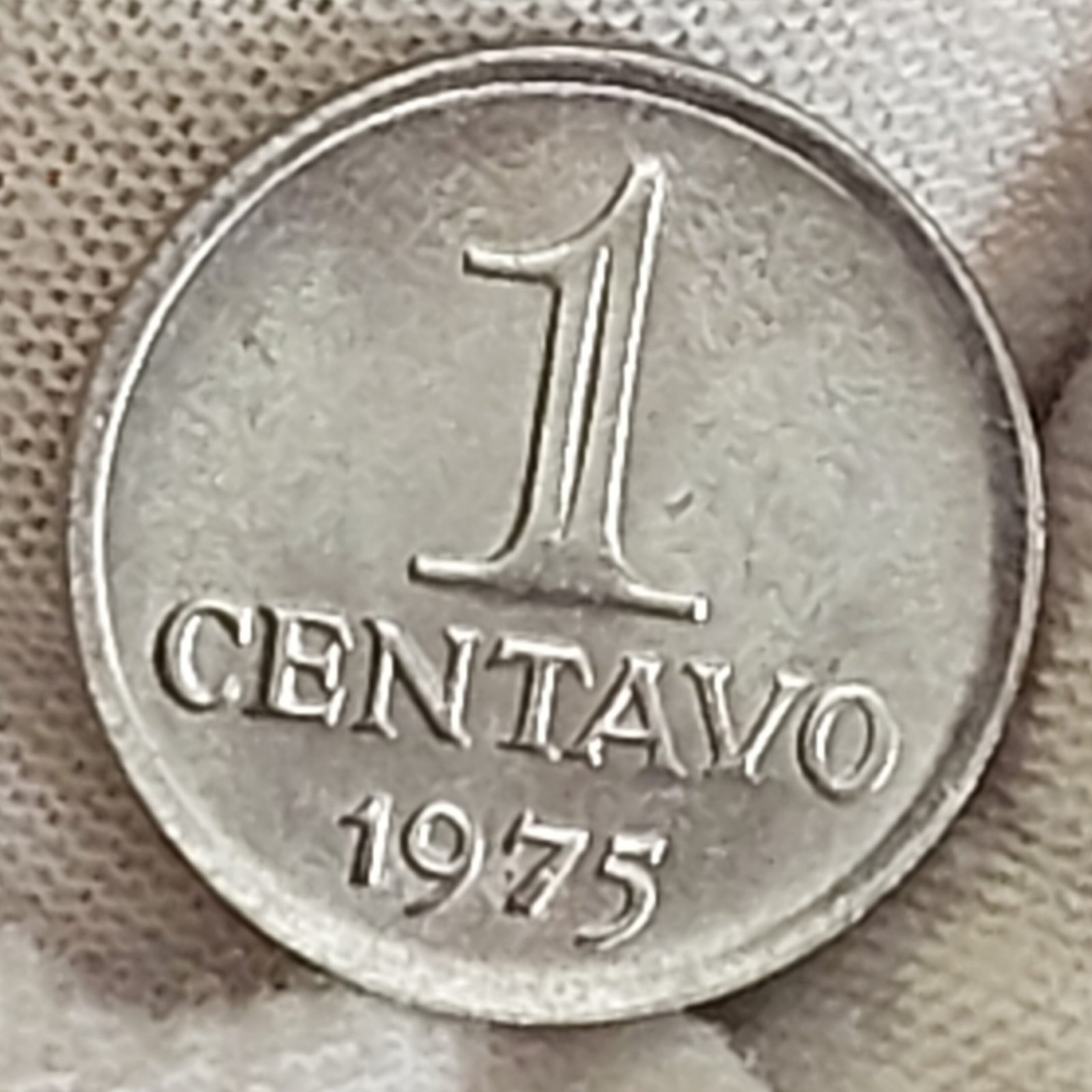 Moeda de 1 Centavo Ano 1975 - República do Brasil
