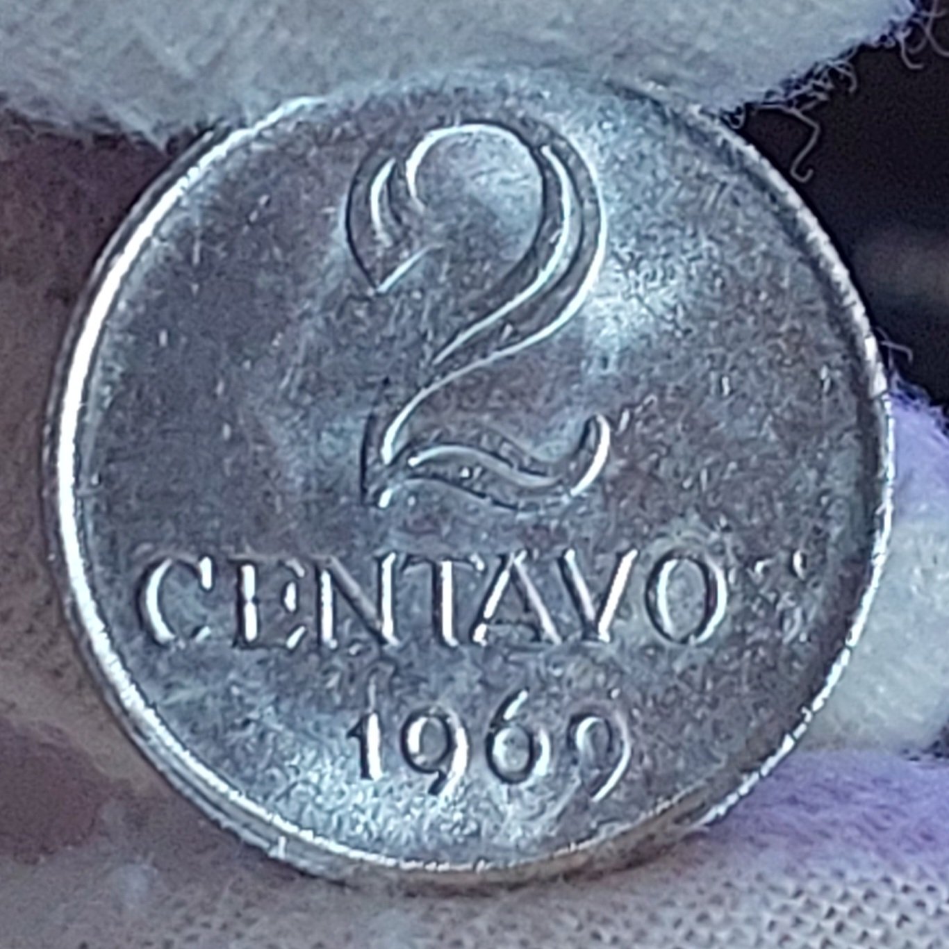 Moeda de 2 Centavos Ano 1969 - República do Brasil - Imagem 5