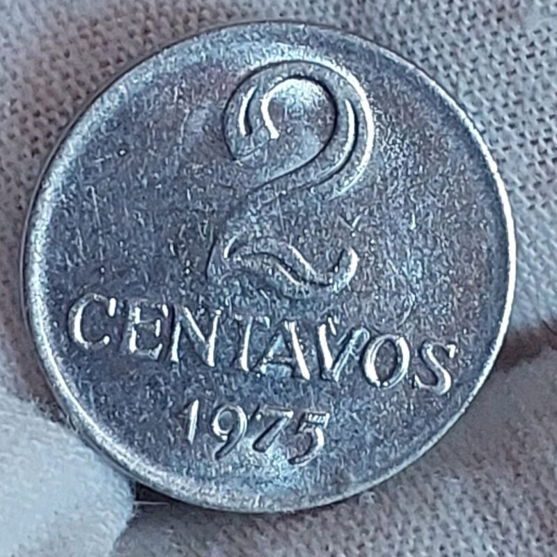 Moeda de 2 Centavos Ano 1975 - República do Brasil