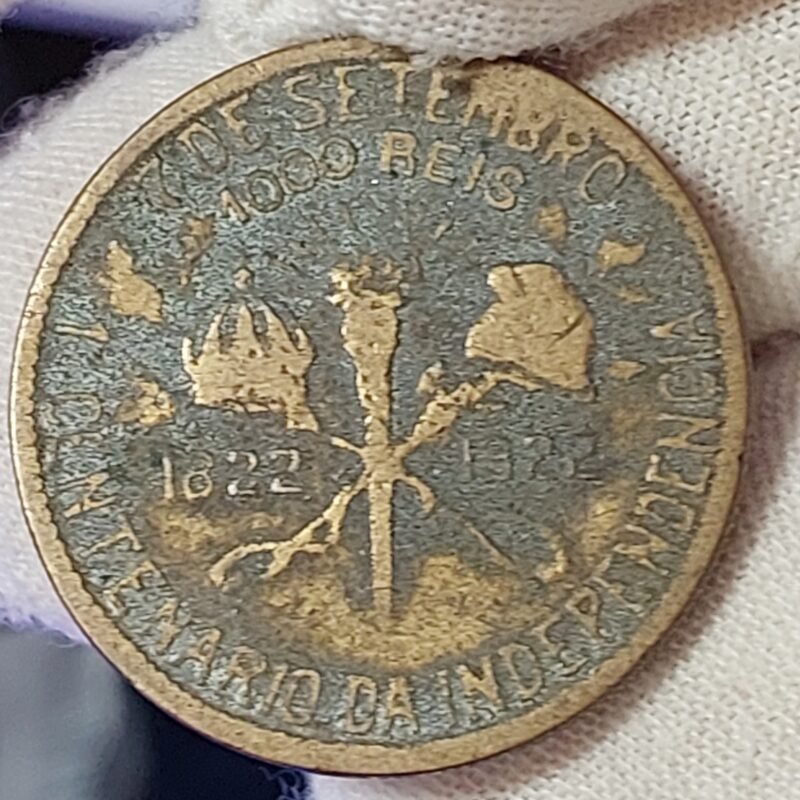 Moeda de 1.000 Réis do Brasil Ano 1922 - Centenário da Independência do Brasil