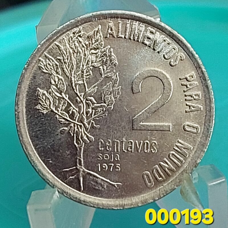 Moeda de 2 Centavos Ano 1975 - FAO - Soja