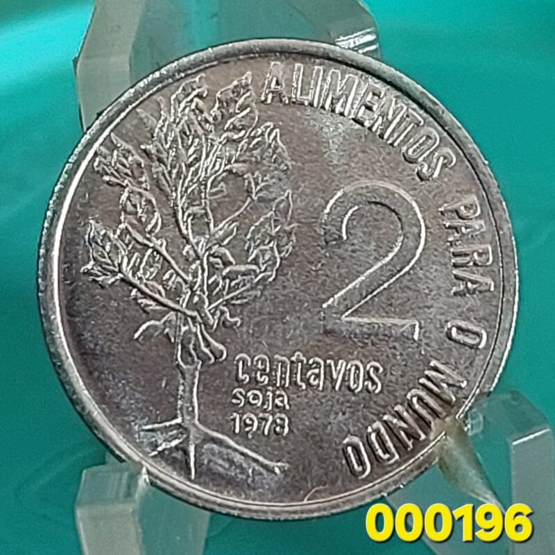 Moeda de 2 Centavos Ano 1978 - FAO - Soja