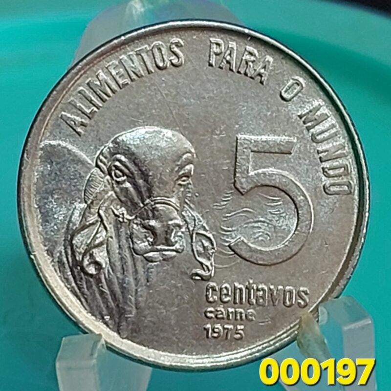 Moeda de 5 Centavos Ano 1975 - FAO - Carne