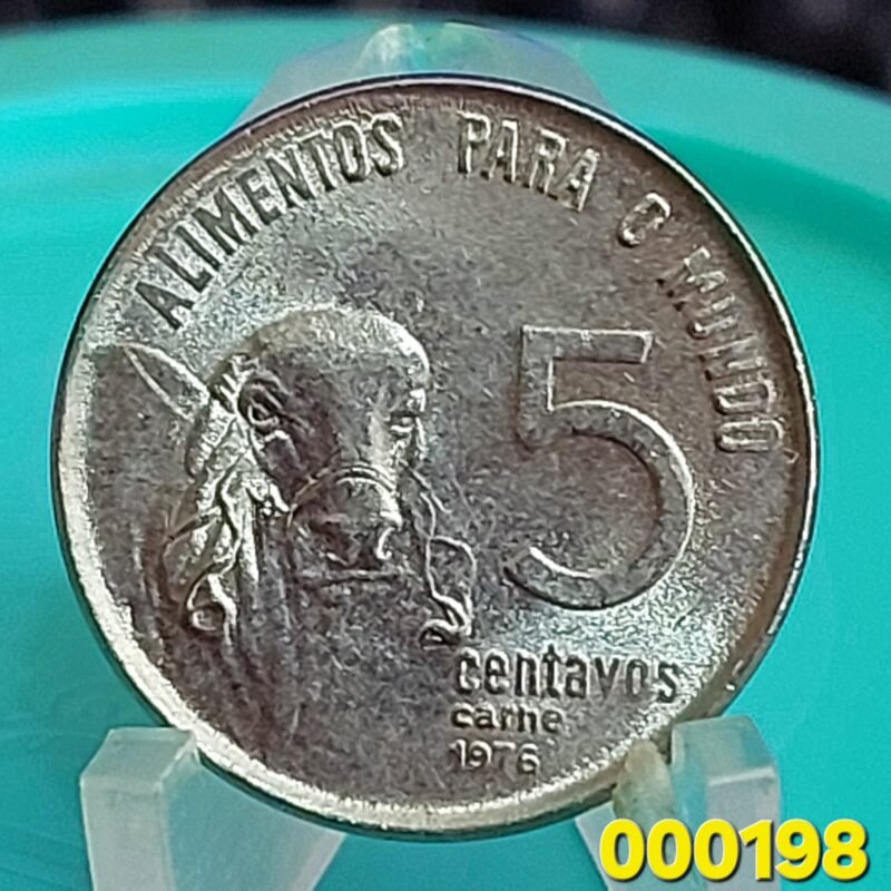 Moeda de 5 Centavos Ano 1976 - FAO - Carne