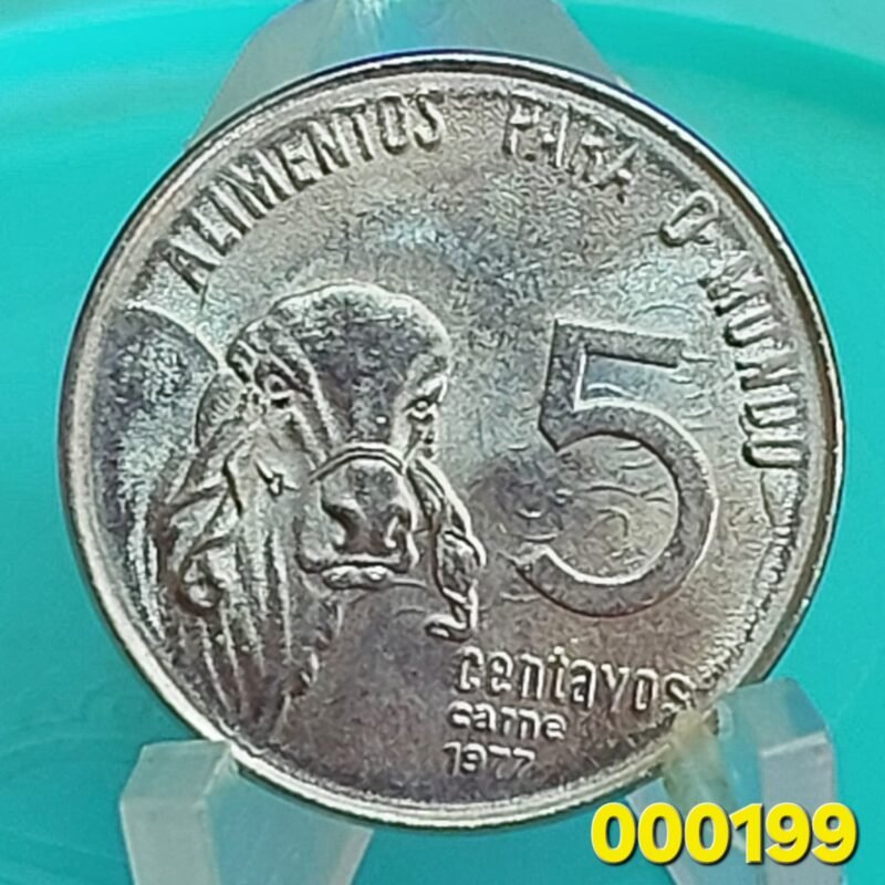 Moeda de 5 Centavos Ano 1977 - FAO - Carne