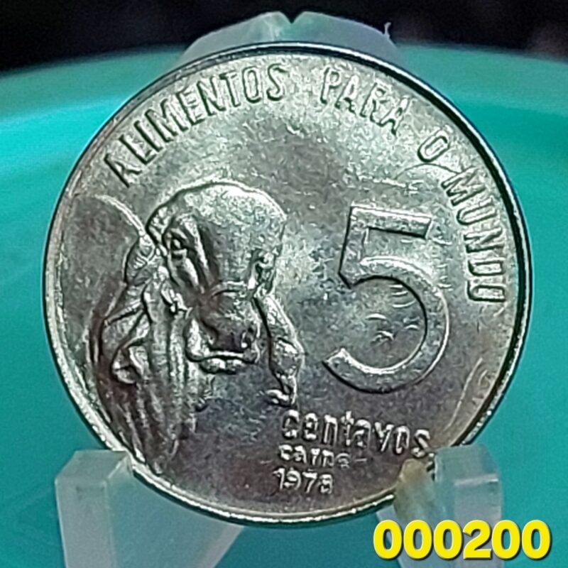 Moeda de 5 Centavos Ano 1978 - FAO - Carne