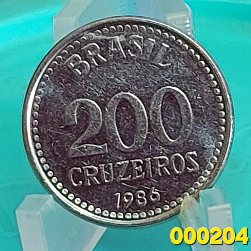 Moeda de 200 Cruzeiros Ano 1986