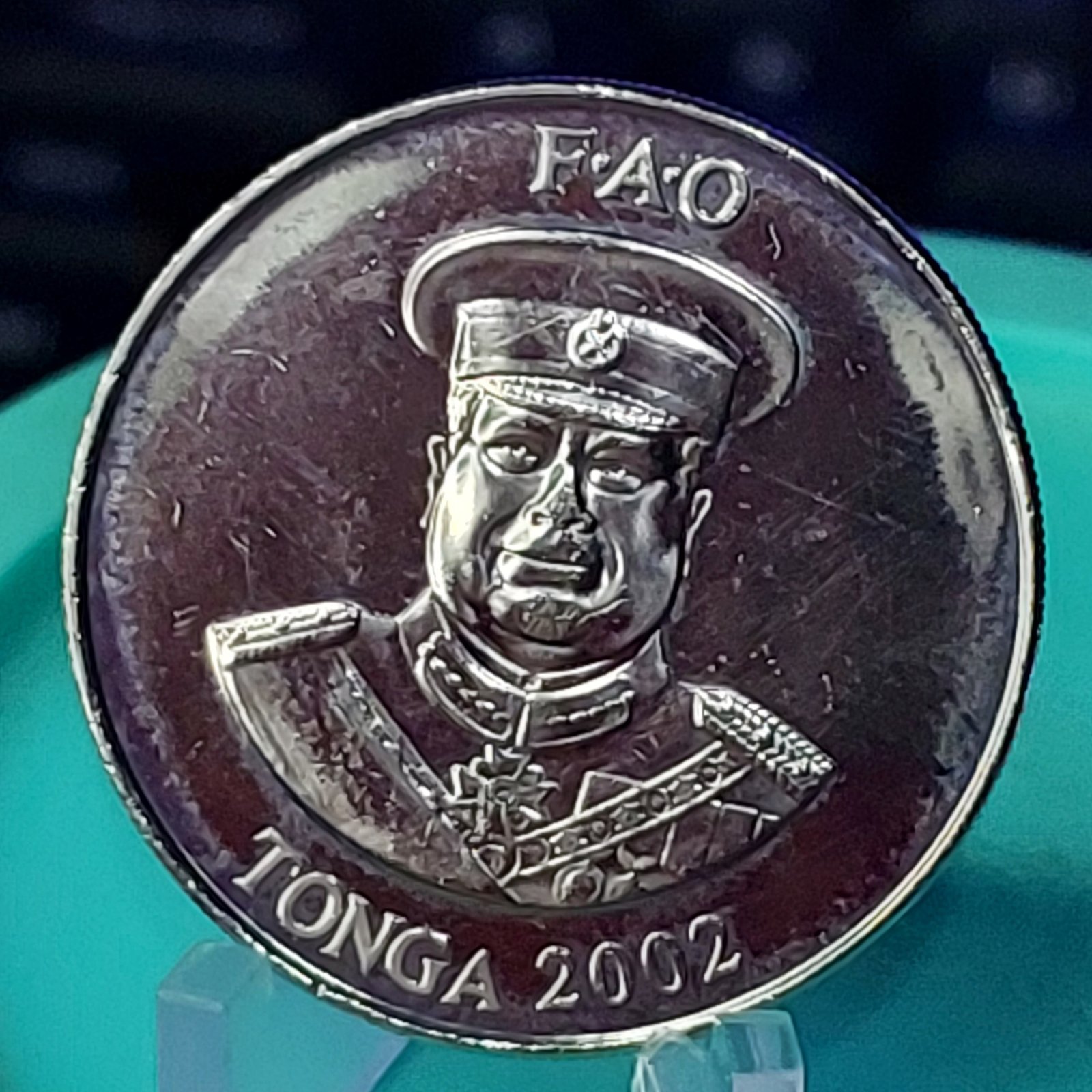Moeda de 20 Seniti de Tonga Ano 2002 - Diâmetro 28,5 mm - Imagem 5
