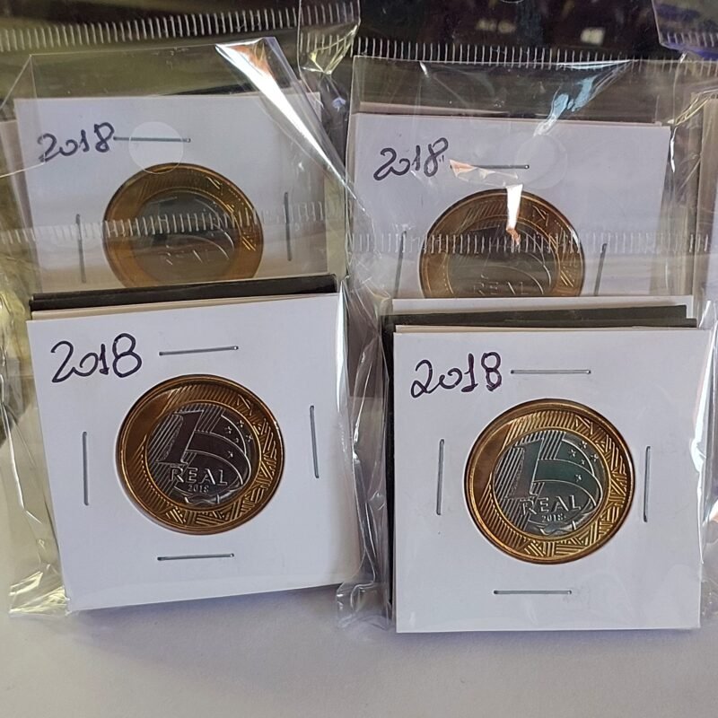 Moedas do Brasil - Set Completo do Real Ano 2018 - Flor de Cunho (FC)