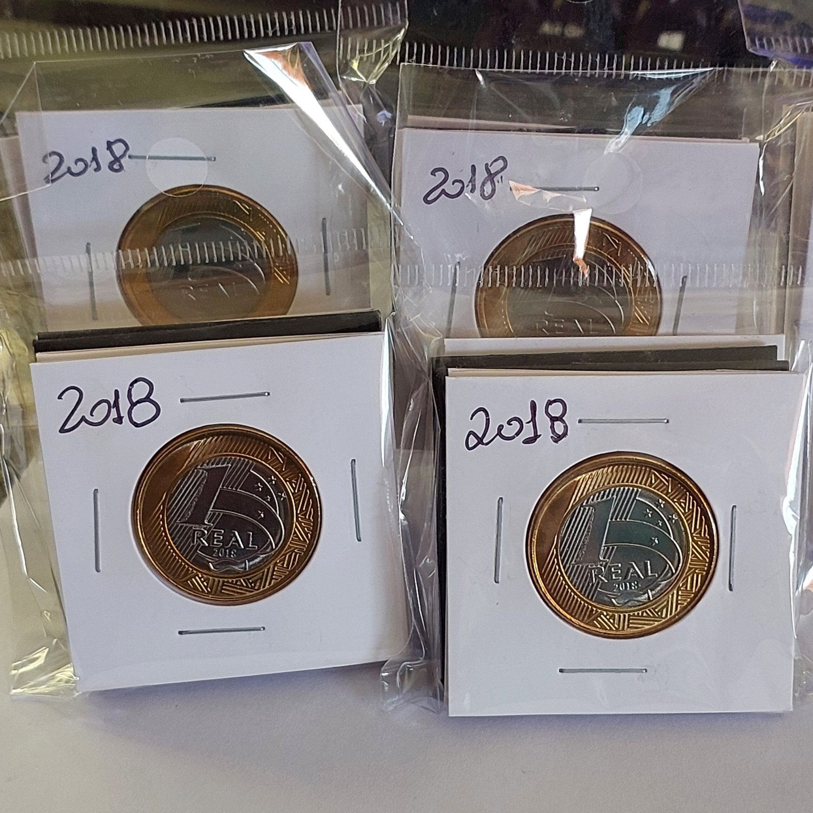 Moedas do Brasil - Set Completo do Real Ano 2018 - Flor de Cunho (FC)