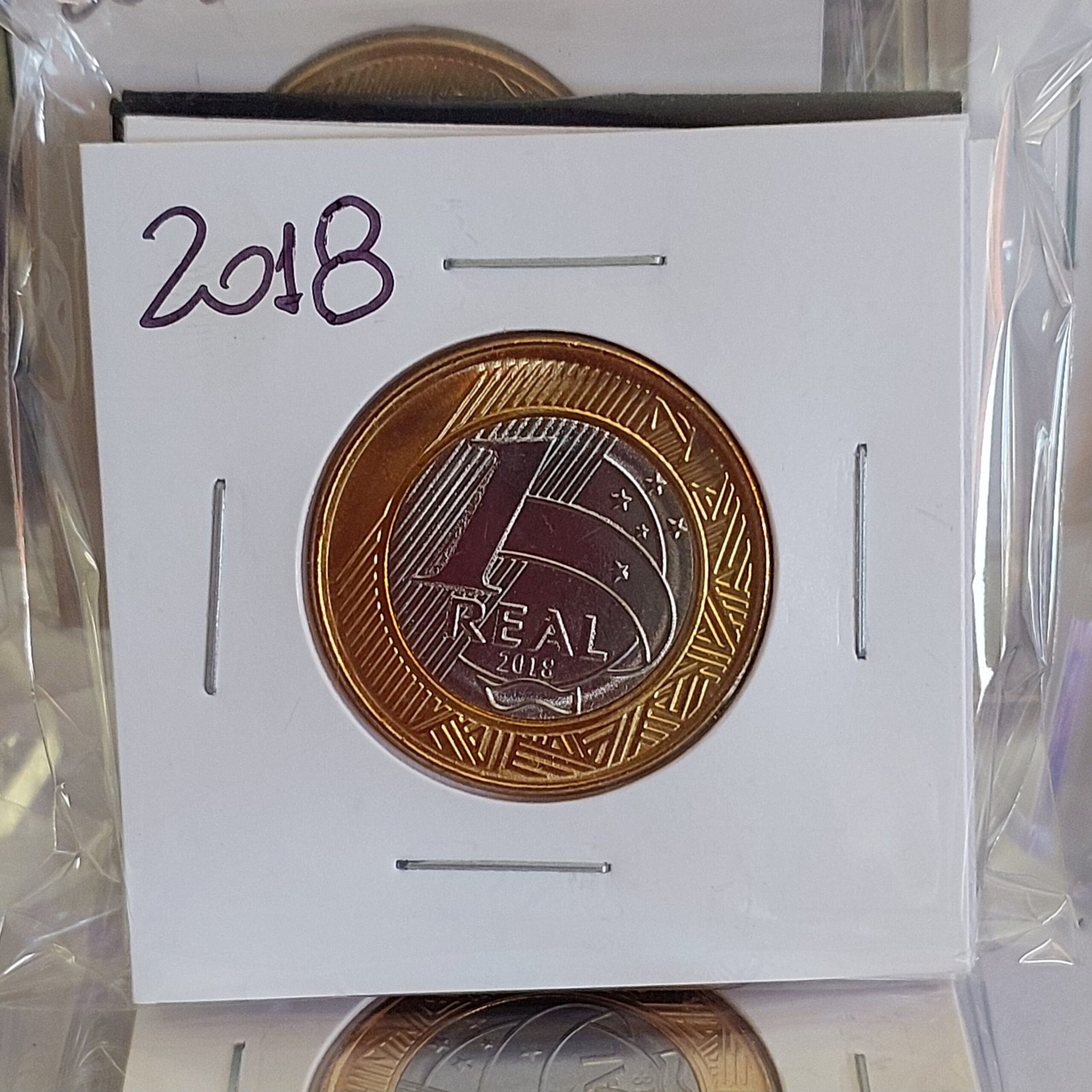 Moedas do Brasil - Set Completo do Real Ano 2018 - Flor de Cunho (FC) - Imagem 3