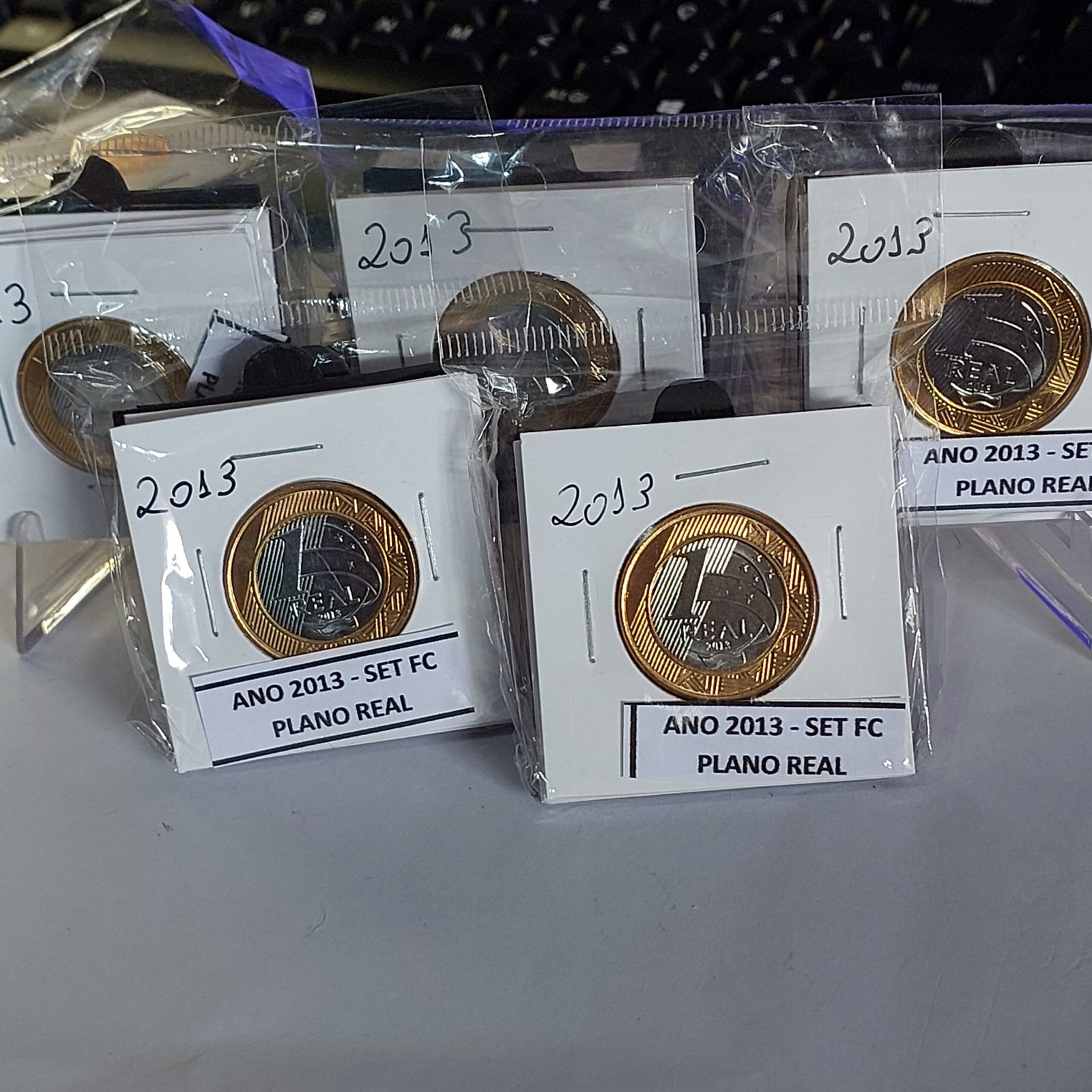 Moedas do Brasil - Set Completo do Real Ano 2013 - Flor de Cunho (FC)