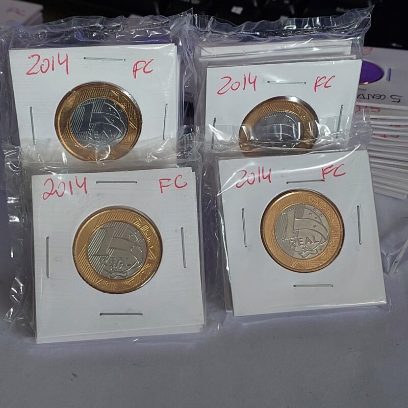 Moedas do Brasil - Set Completo do Real Ano 2014 - Flor de Cunho (FC)