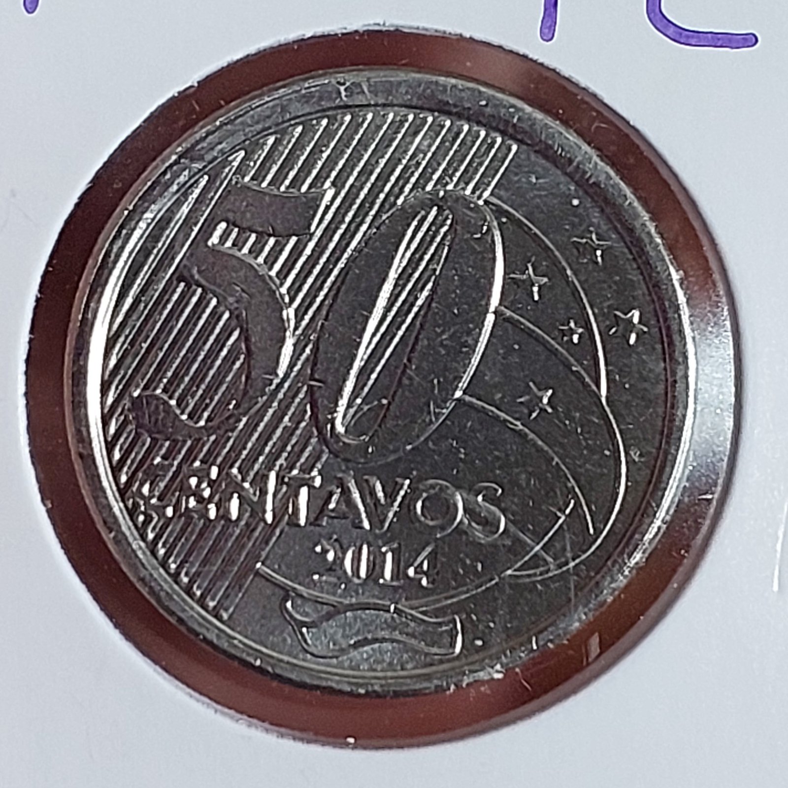 Moedas do Brasil - Set Completo do Real Ano 2014 - Flor de Cunho (FC) - Imagem 10